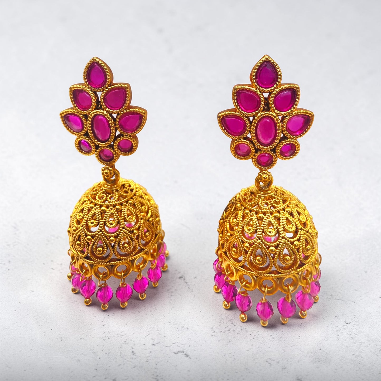 Rani Pink Jhumka