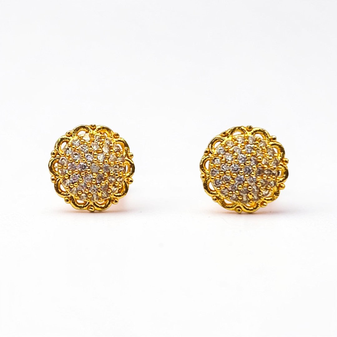 Flower Stone stud