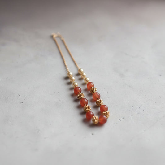Stone and Pearl Necklace
