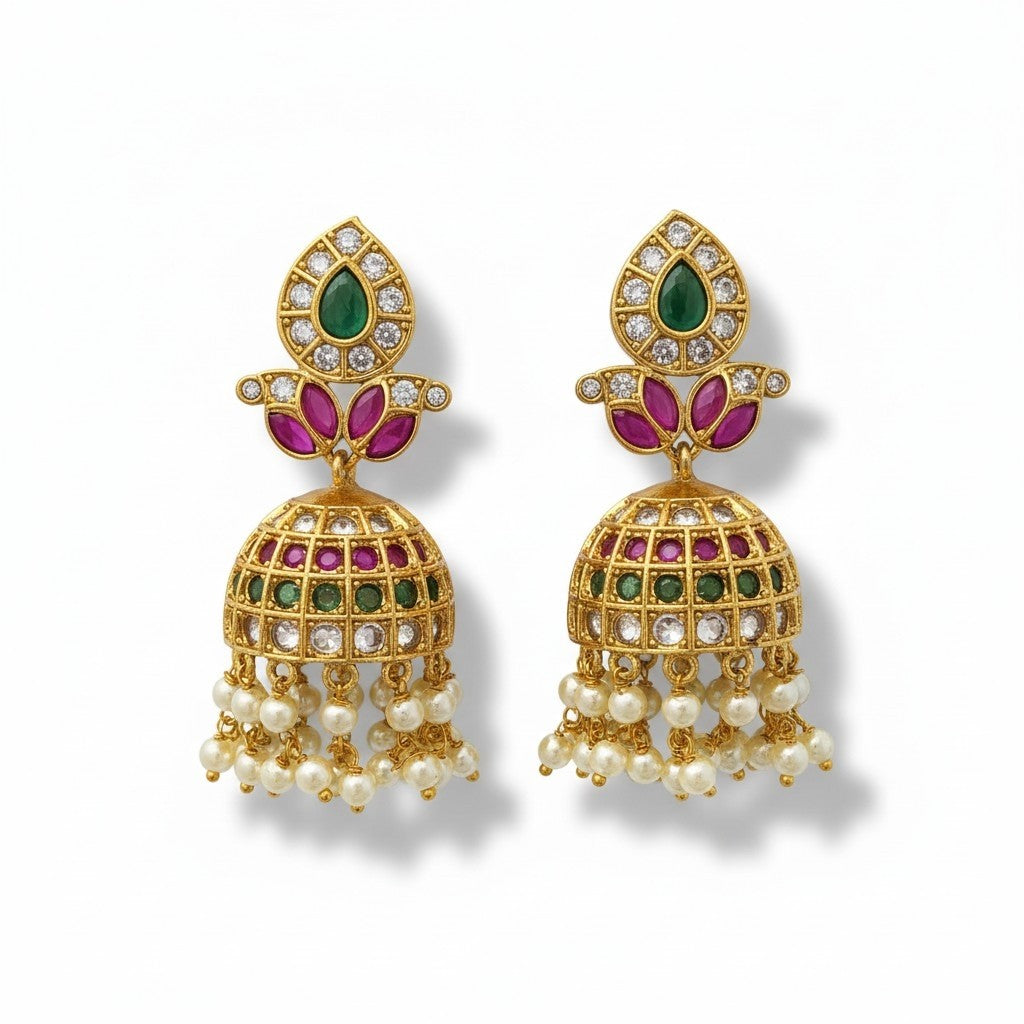 Temple Jewellery Jhumka