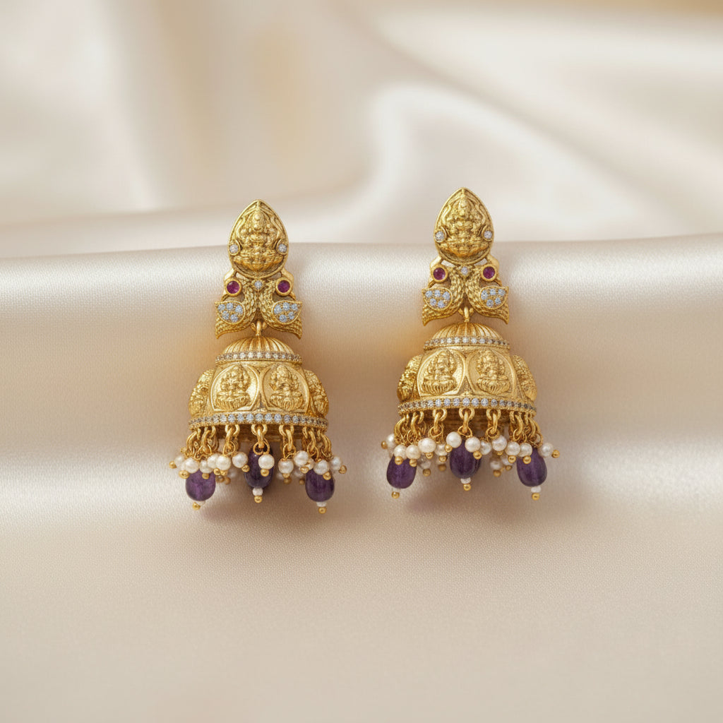 Jumkas Temple Jewellery