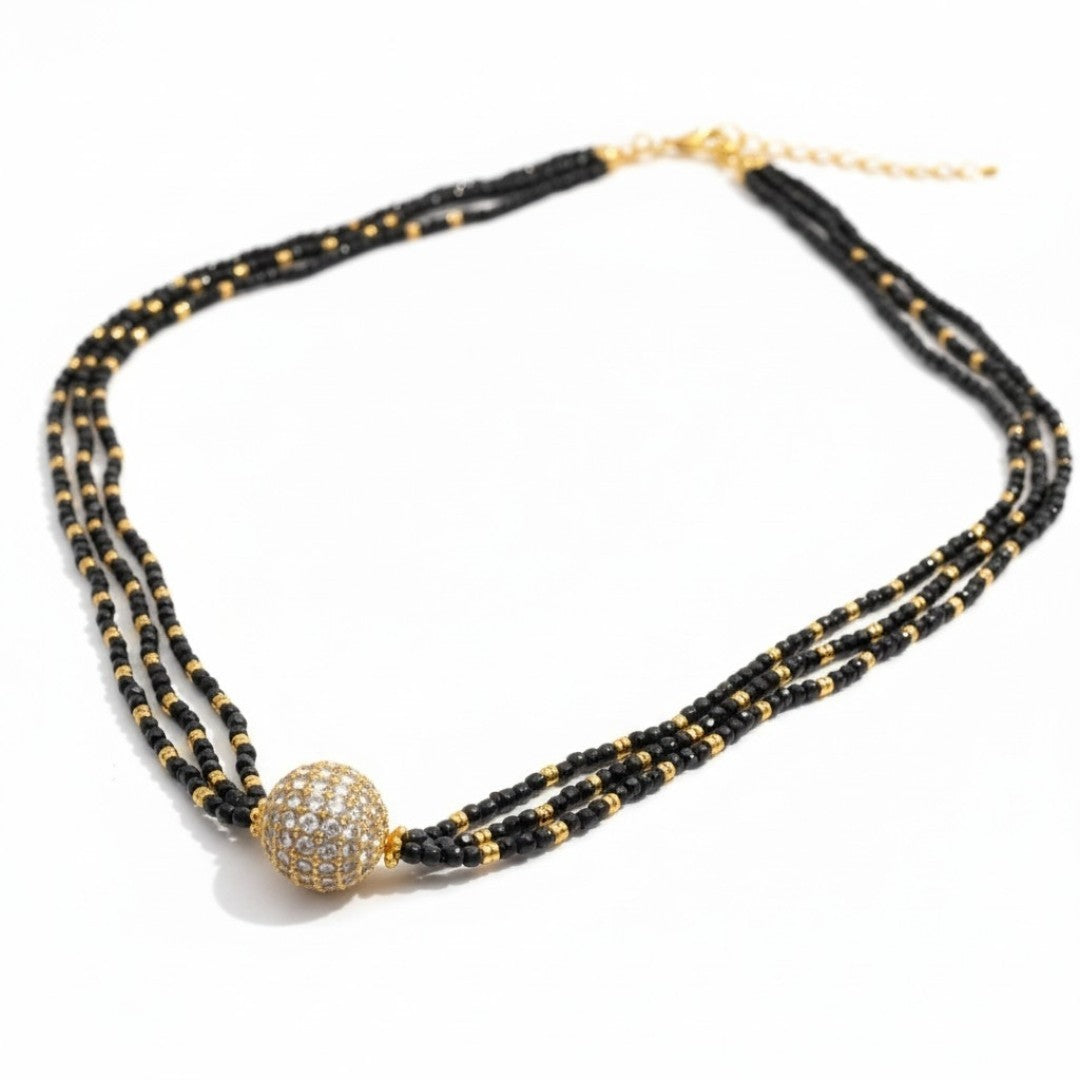 Gold ball Necklace