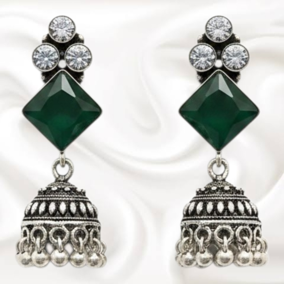 Black Metal Medium Jhumka