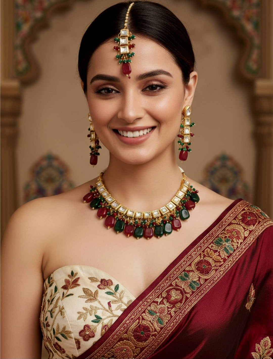 Meenakari Kundan Chocker
