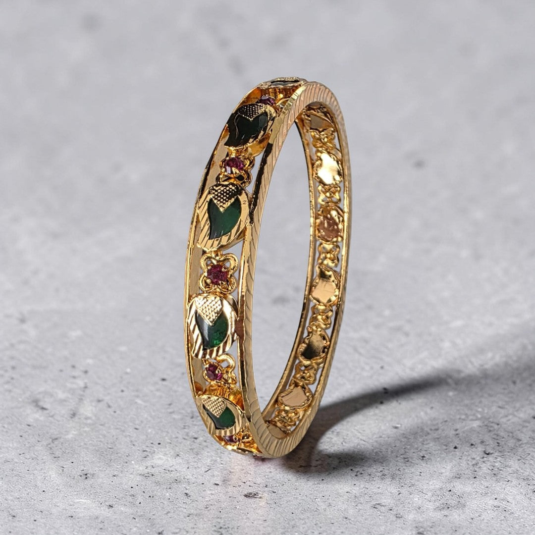 Palakka Green Design Bangle