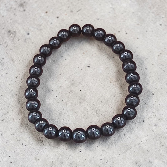 Black Bead Bracelet