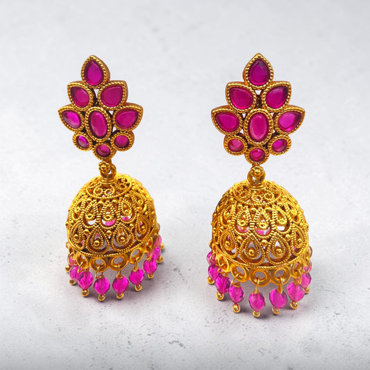 Rani Pink Jhumka