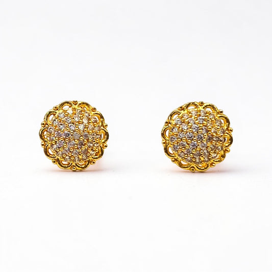 Flower Stone stud