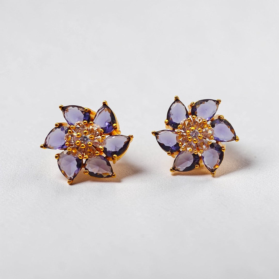 Lavender Stone Earring Big