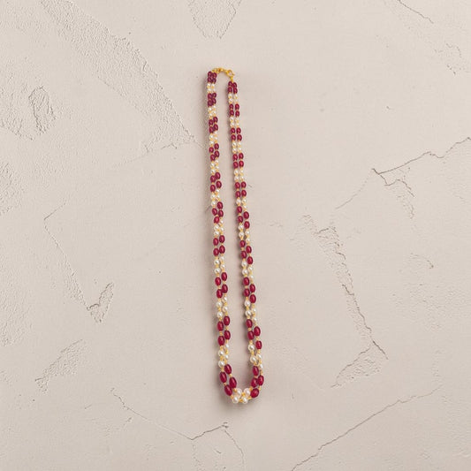 Red and Pearl Necklace