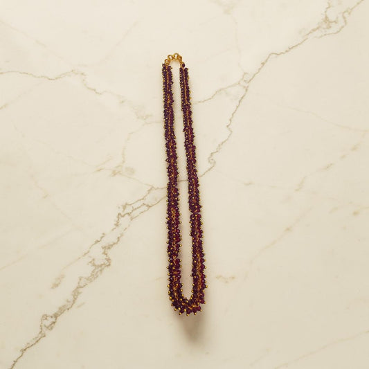 Pearl Necklace/Maroon,Multicolour,Black