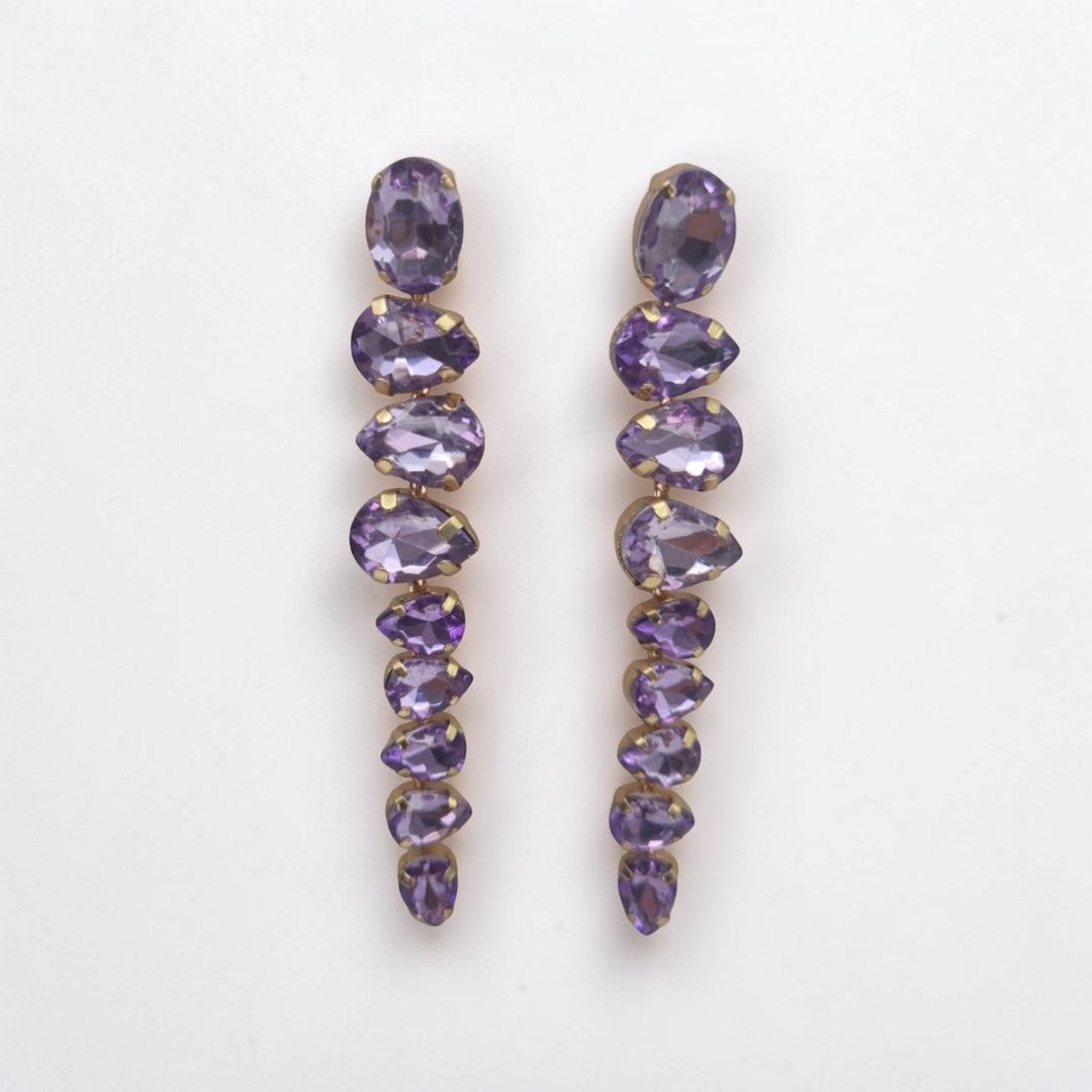 Purple Stone Earring