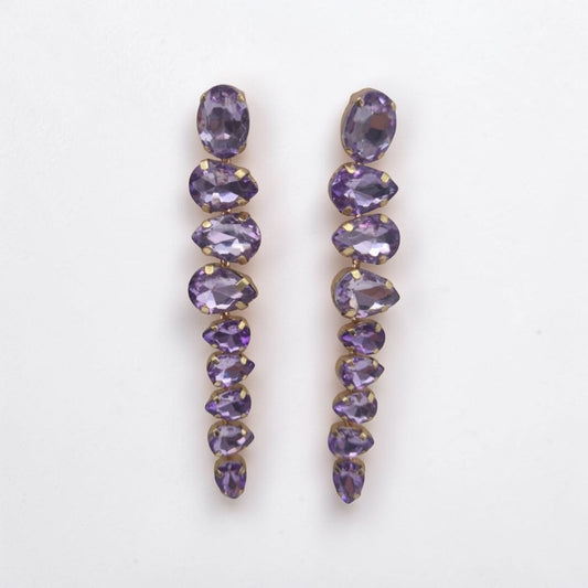 Purple Stone Earring