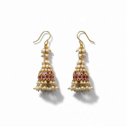 Pearl Jhumka Long
