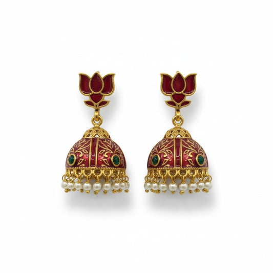 Lotus Jhumka