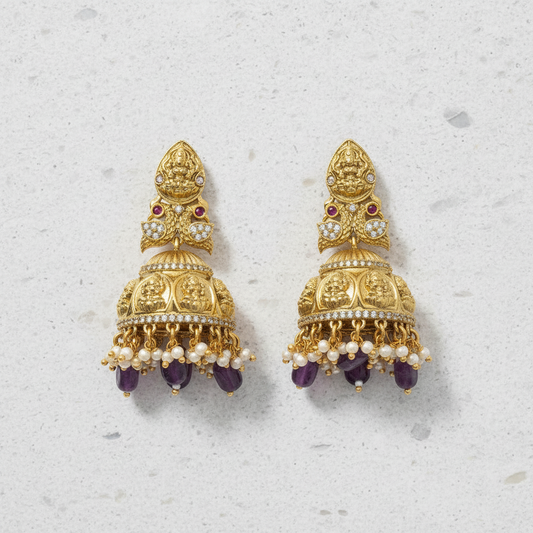 Jumkas Temple Jewellery