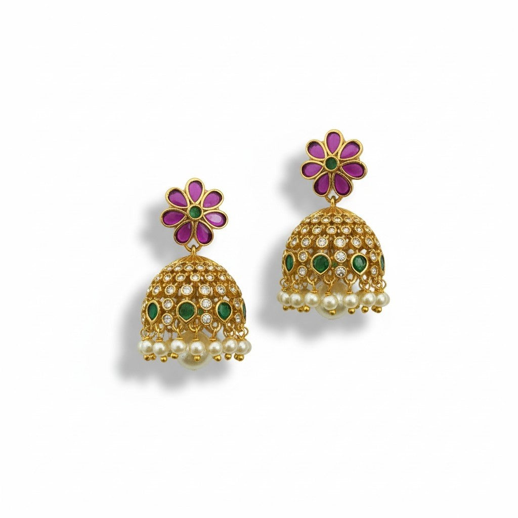 Temple jewellery Jhumka