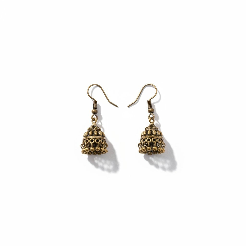 Oxidized Jhumka Small