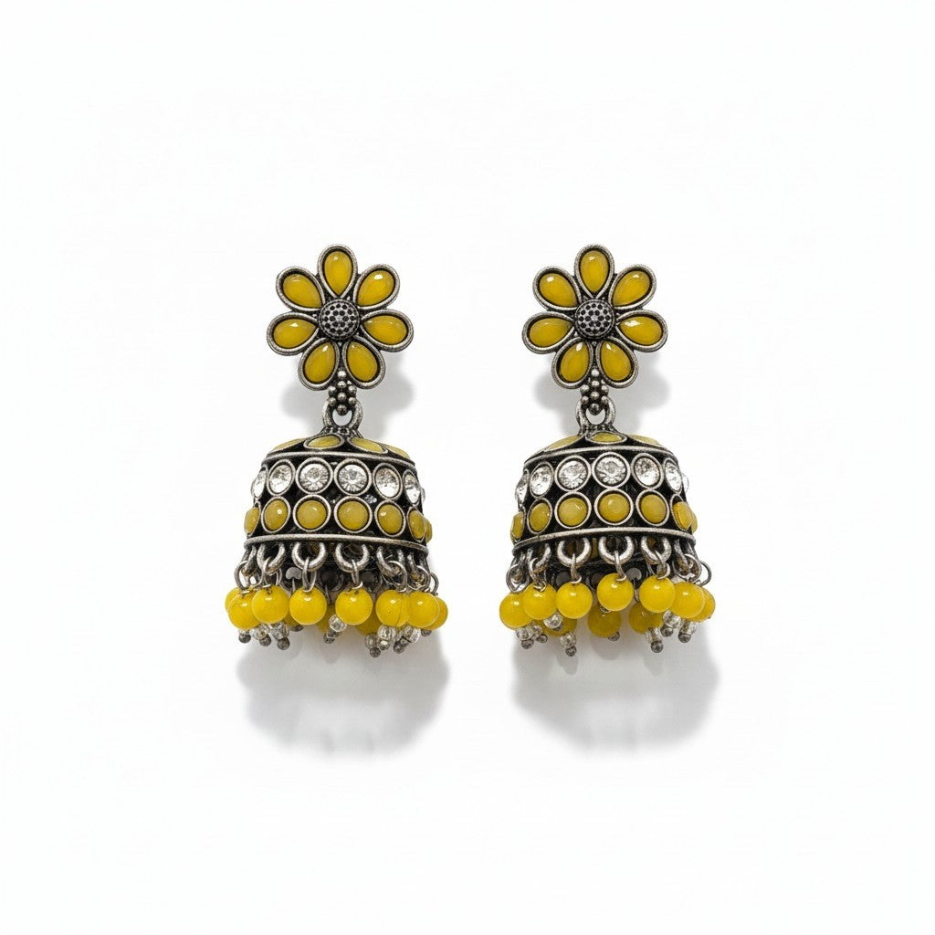 Yellow Stone Jhumka