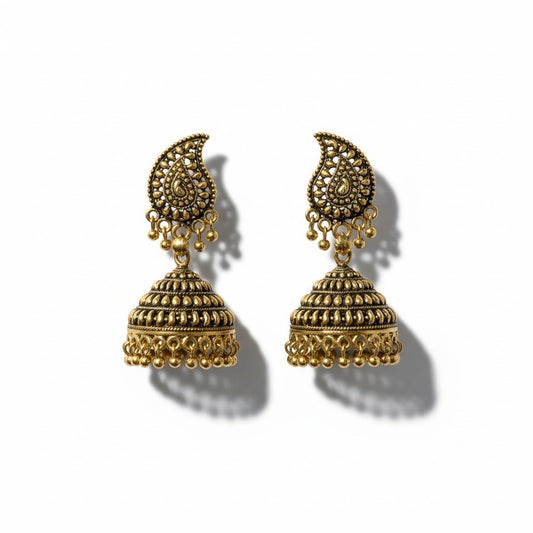 Meenakari Jhumki Earings