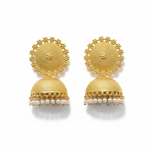 Gold and Pearl Jhumka