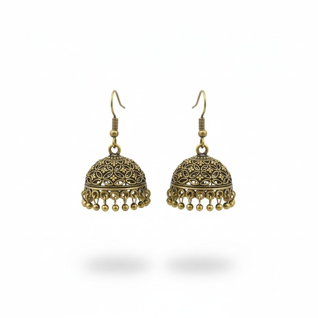 Oxidised Jhumka (medium)