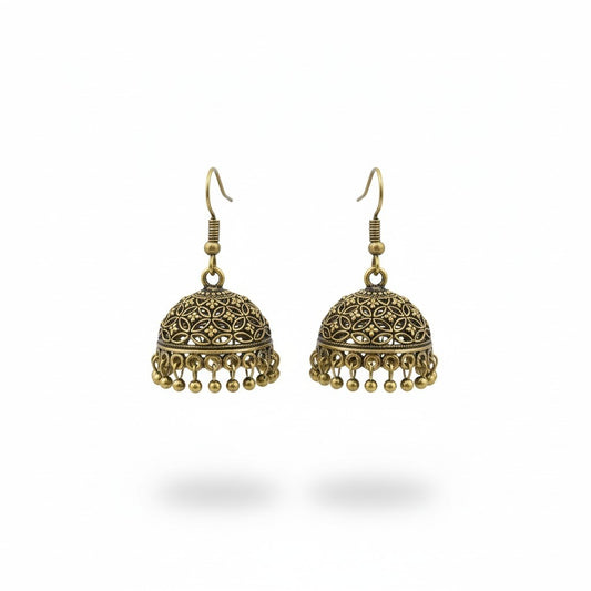 Oxidised Jhumka (medium)