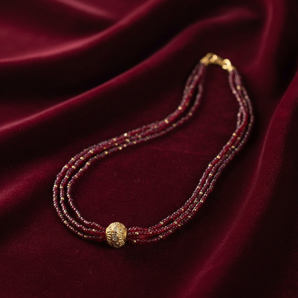 Gold ball Necklace