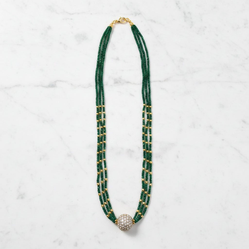 Gold ball Necklace