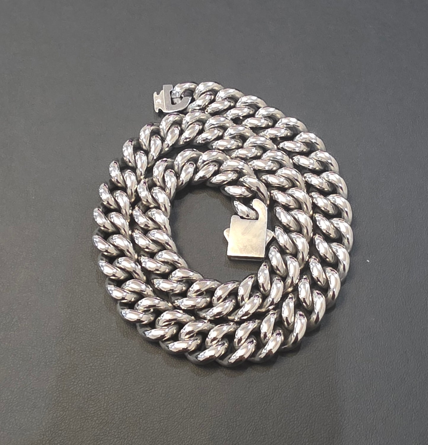 Mens Stainless steel Cuban Link Chain PVD Coated 14mm/20nch