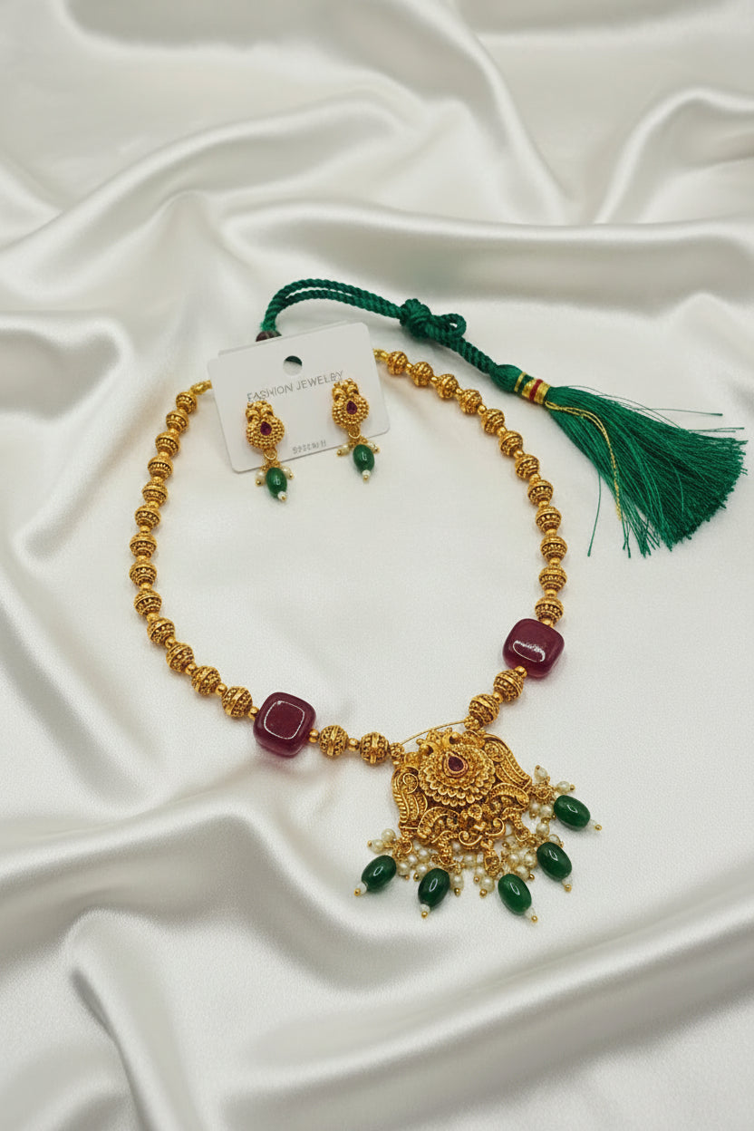Temple Jewelry Necklace Set