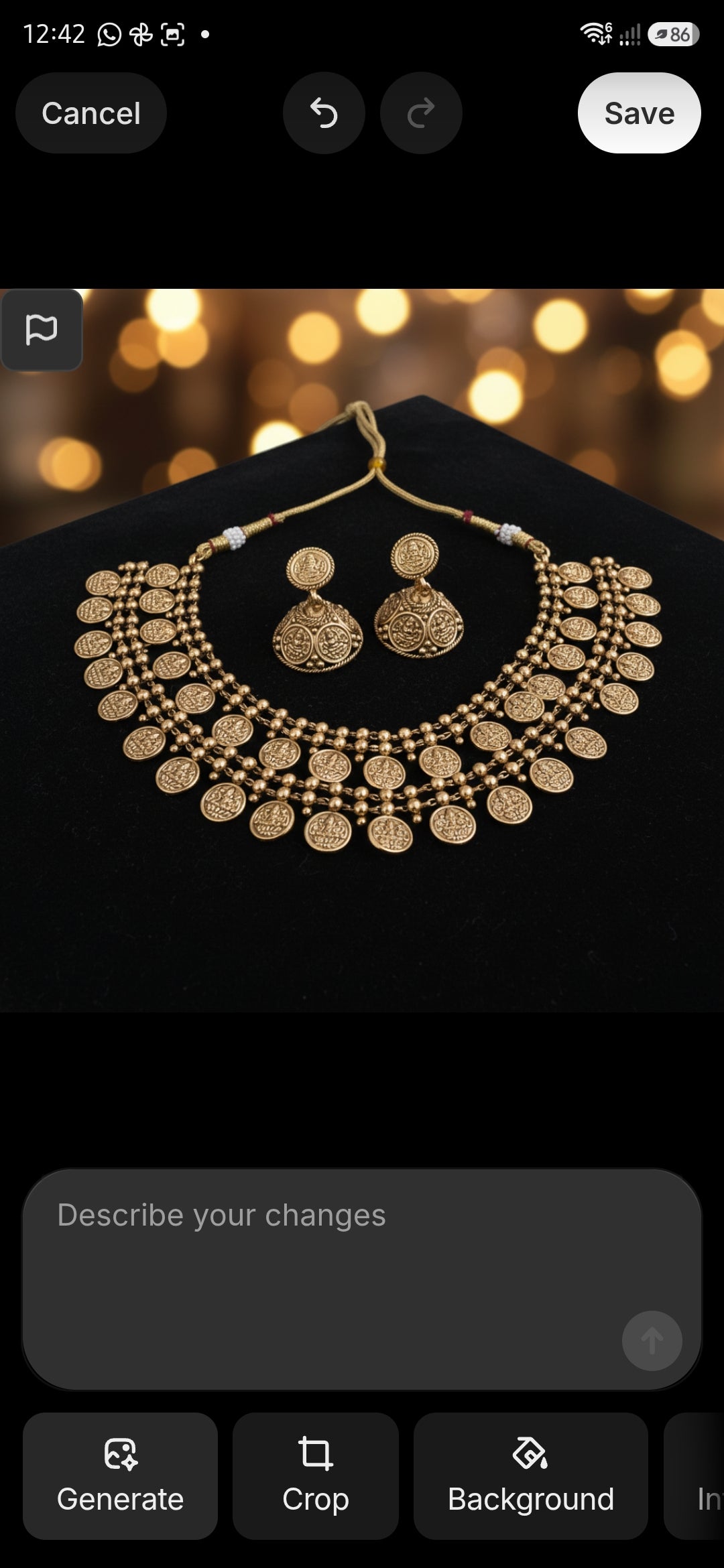 Matte Finish Coin Necklace