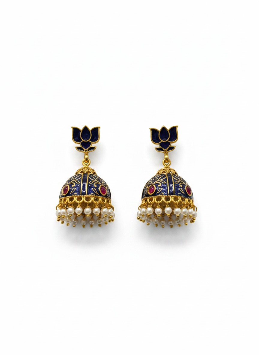 Lotus Jhumka