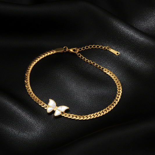 Butterfly Bracelet 18K Gold Plated waterproof