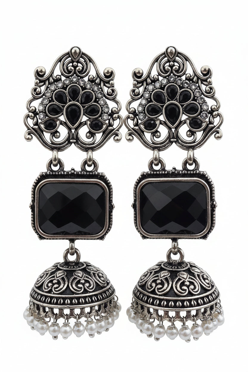 Black Metal Jhumka