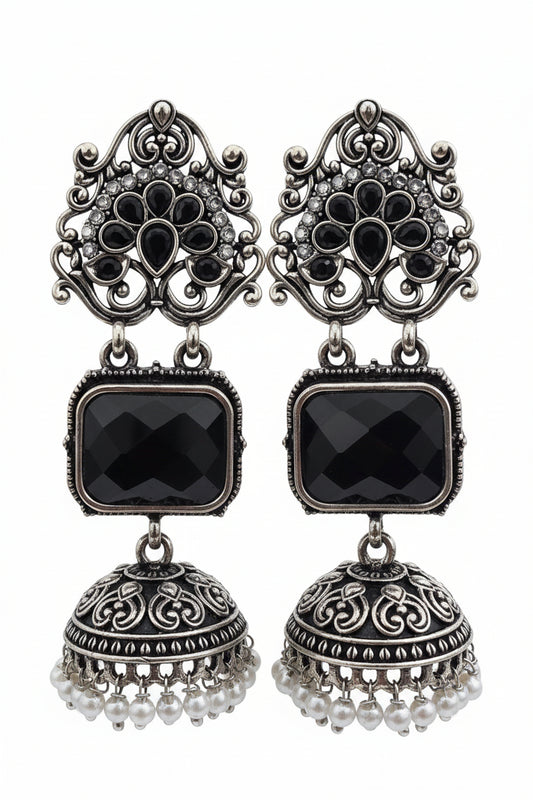 Black Metal Jhumka