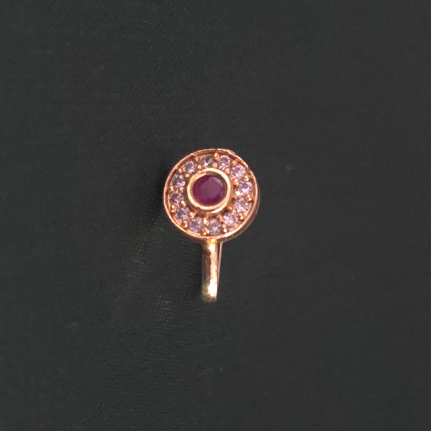 Red stone Nose stud 11