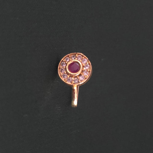 Red stone Nose stud 11