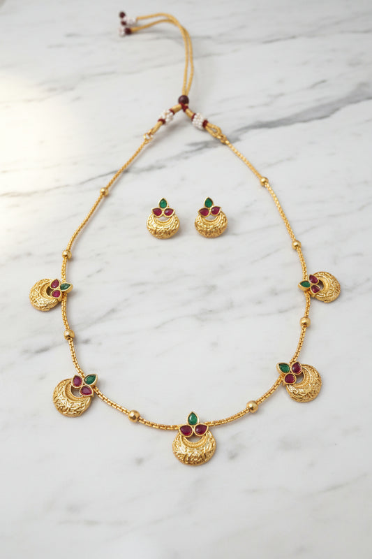 Gold Plated Leaf design Necklace