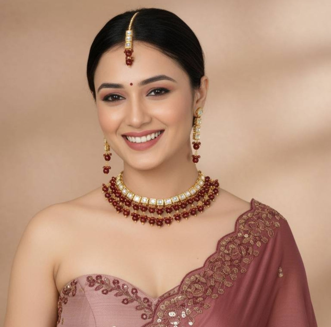Meenakari Kundan Chocker