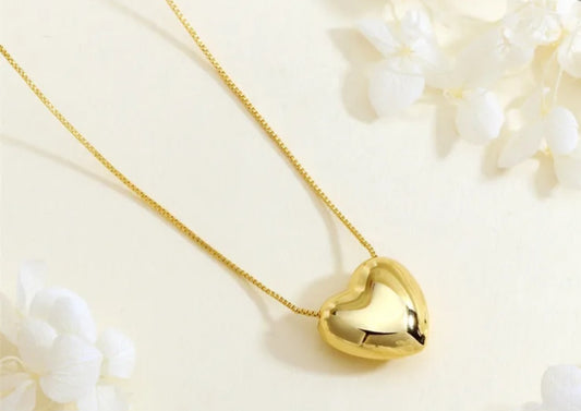 Heart Shape Chain 18k Gold Waterproof