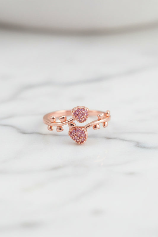 Adjustable Rose Gold Finger Ring