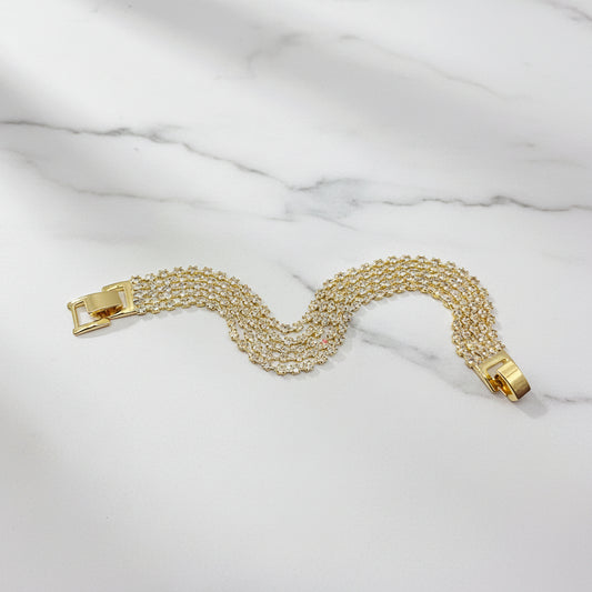 AD 5 layer Tennis Bracelet