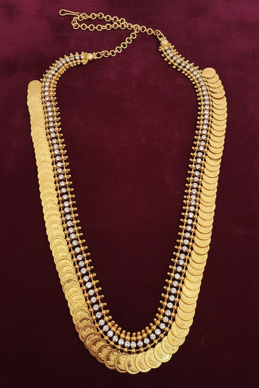 Traditional Kerala long Haram Gold Plated